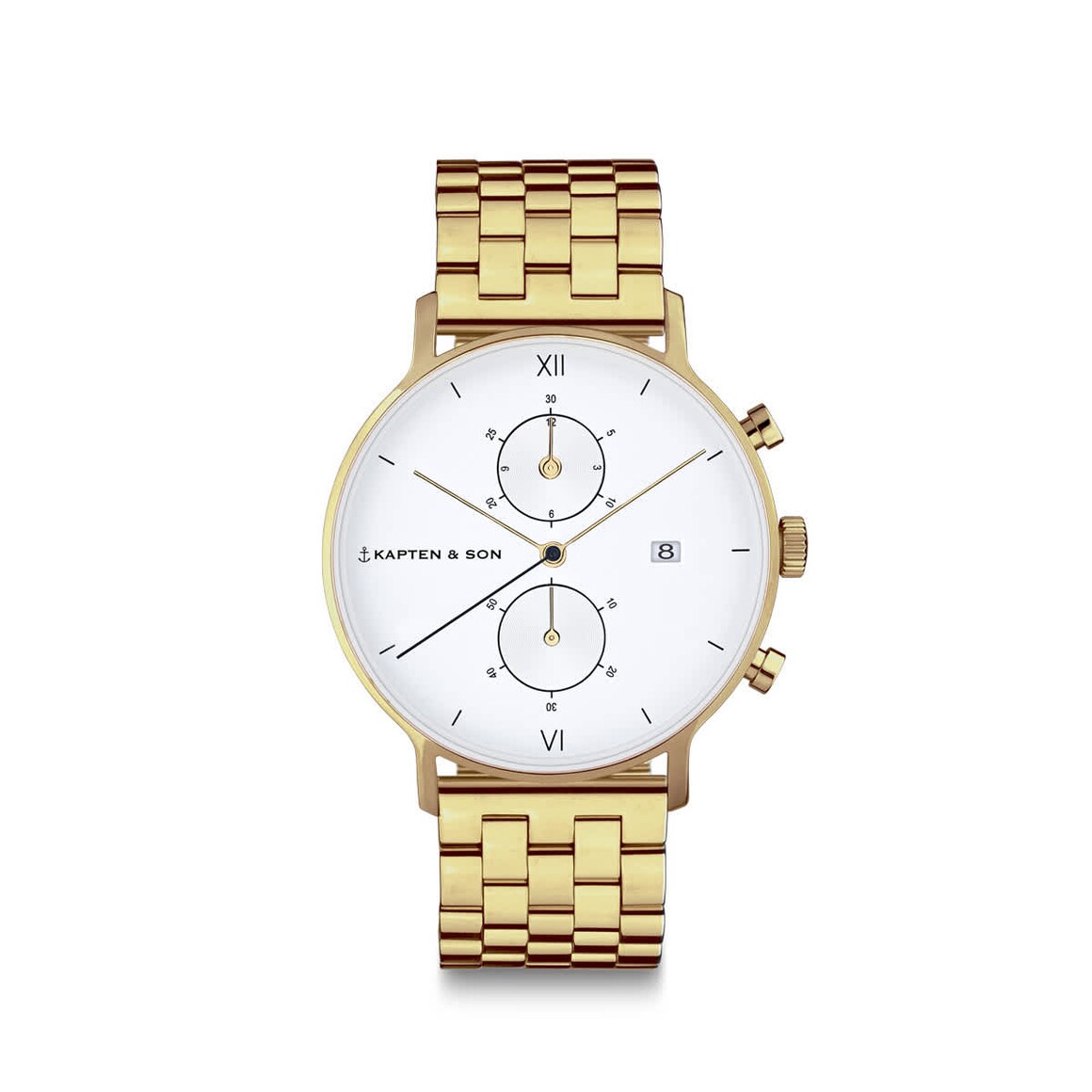 Kpten & Son Chrono Small Gold Steel
